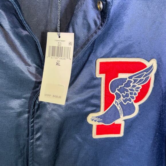 Polo Ralph Lauren P-Wing Sateen Coach's Jacket, Newport Navy XL $498 - Picture 7 of 13